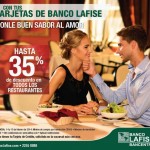Hasta 35% en restaurantes con Lafise