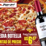Casillero del Diablo a mitad de precio en Pizza Hut
