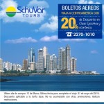 20% de descuento en boletos aéreos con SchuVar Tours