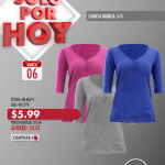 Camiseta Orange Manga 3/4 con 40% descuento