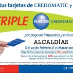 Triple puntos con Credomatic y BAC en Alcaldías