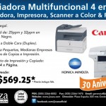J. Icaza & Asociados: oferta en copiadora multifuncional 4 en 1