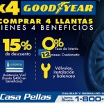 Compra 4 llantas GOOD YEAR y obtén 4 beneficios